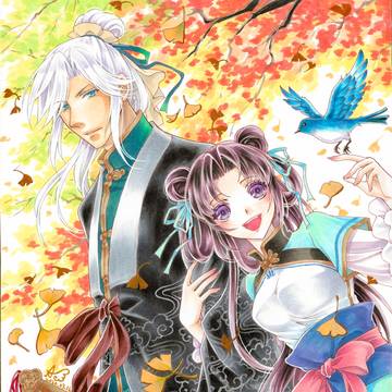【色紙委託-1】原創古裝-秋日與青鳥