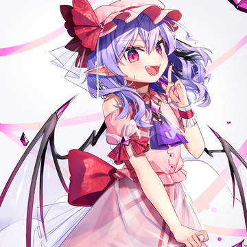 ネオンピンクスピネル×透明×レミリア