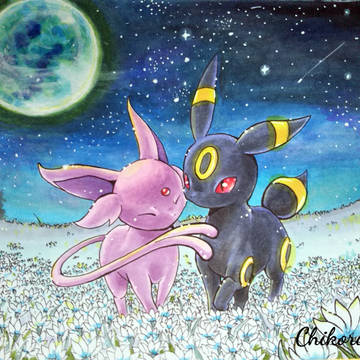 夜の花畑