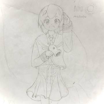 豆シューター　擬人化