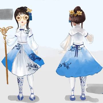 盲女_青花瓷