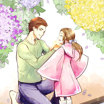 雨の日の二人