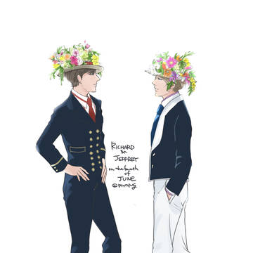 花の日のリチャードとジェフ