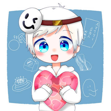 スマイリーさん80万人イラスト