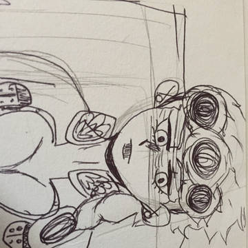 途中で描くのを諦めた絵..ジョジョ5部