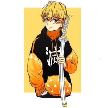 Zenitsu in casual clothes