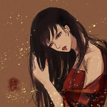 古风红衣闺蜜头像