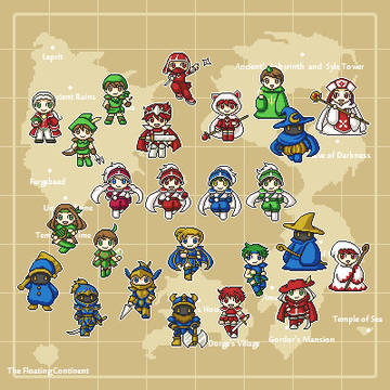 FF3 全ジョブドット絵!