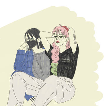 現パロおばみつ