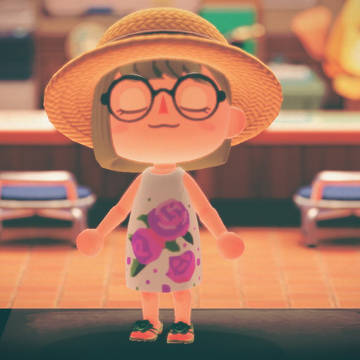 バラのワンピース