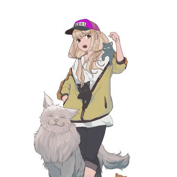 杏ちゃんと猫