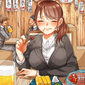 🍺と女の子