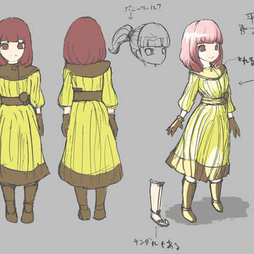 平民　少女キャラデザ