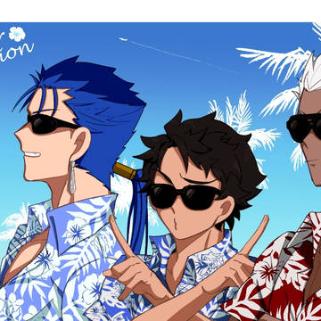 夏服霊衣正座待機中