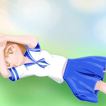 朧ちゃん日向ぼっこ
