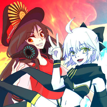 水着ノッブ&沖田さん(FGO)