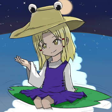 水辺の諏訪子様