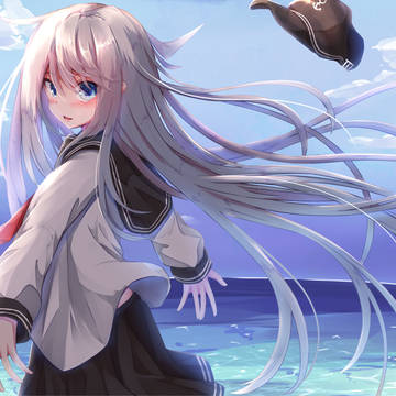 進水日なので響ちゃんと涼しげに