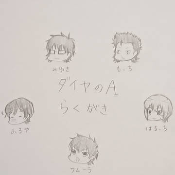 ダイヤのA らくがき