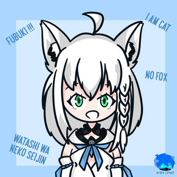 Fan art Shirakami Fubuki Chibi
