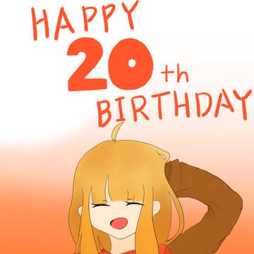 たらちゃんの誕生日絵+‪α‬