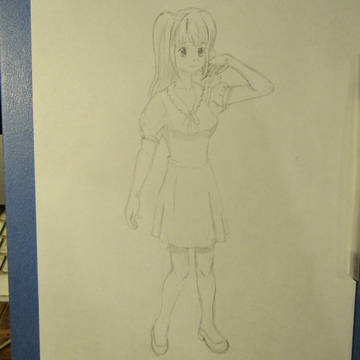 練習絵　女の子