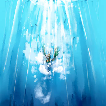 落下するイカロス