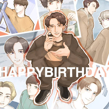 康二くんのお誕生日イラスト