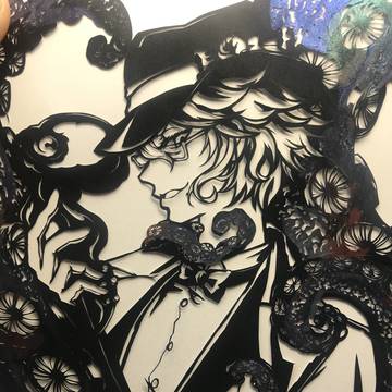 【切り絵】オクタヴィネルの寮長【ツイステッドワンダーランド】