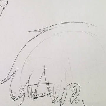 男の子横顔　オリキャラ落書き