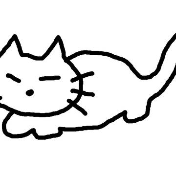 しっぽ付きの猫