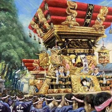岩壺神社秋祭 大塚町宮入