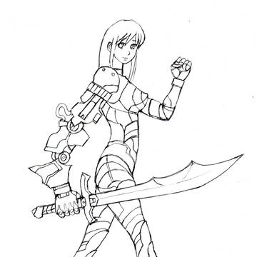 義手戦闘員少女!