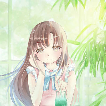 女の子　夏ソーダ