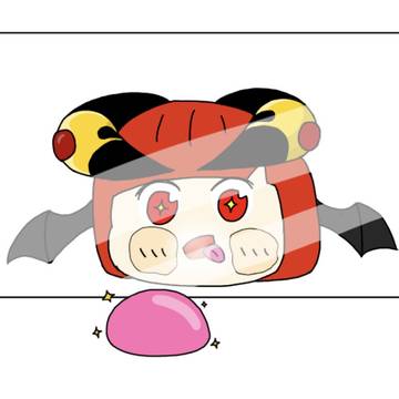 ガラス越し悪魔ちゃん
