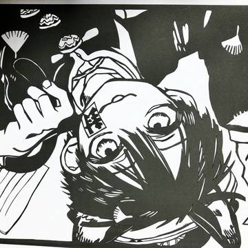 花子くん　切り絵