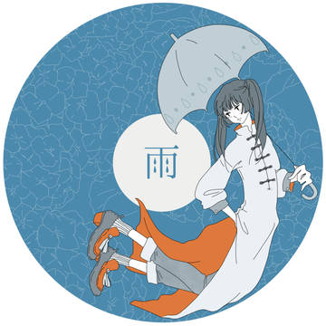 雨とローファー