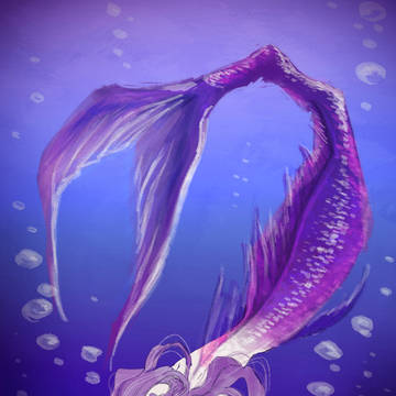 ムラサキ色の人魚