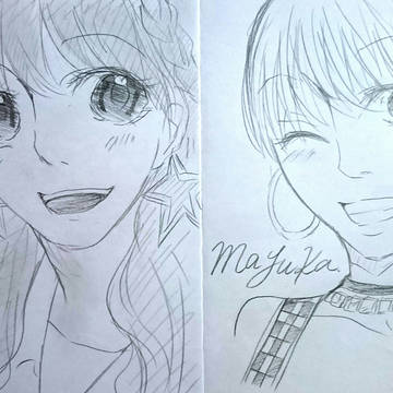 niziu 二人描いてみた