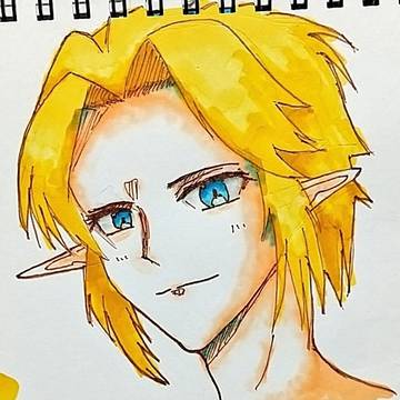 アナログ 時リンクさん 落書き