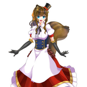 リスの女の子