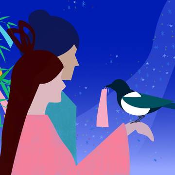 七夕とカササギ
