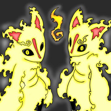 ヒカゲ&ヒナタ(トレス絵)