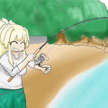 魚を釣るミサゴちゃん
