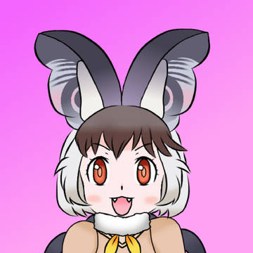 マウスで描いたウサギコウモリ