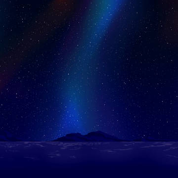 海岸夜空
