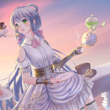异界美食评鉴-洛天依2020生贺曲插画