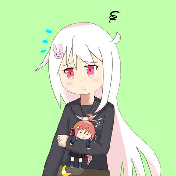 ちっちゃいうーちゃんと菊月のうーきく