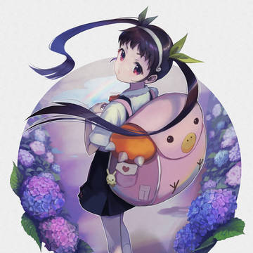 紫陽花とカタツムリ