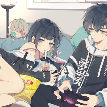 一緒に